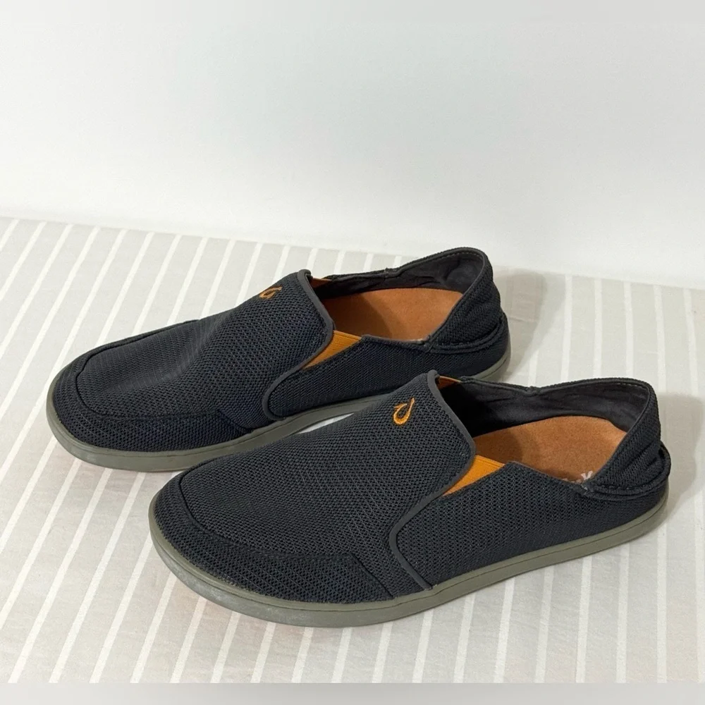 Olukai Nohea Mesh Sneakers Men's 8 Blue/Grey Casual Slip-On Loafers Boat Shoes